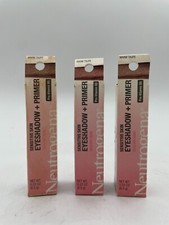 3x Damaged Expired Neutrogena Sensitive Skin Eyeshadow + Primer Warm Taupe