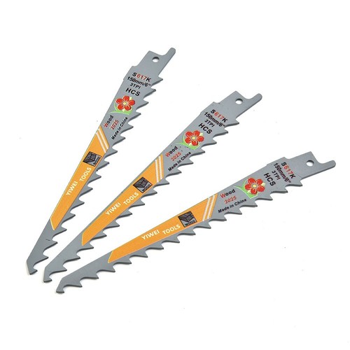 Set 3 pz lame per motosega alternative lama 150 mm HCS taglio legno - Foto 6 di 14
