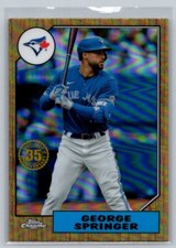 2022 Topps Chrome Ben Baller Edition #87BC-8 George Springer 1987 Topps Baseball