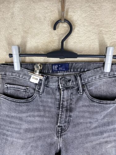 GAP Casual Denim Short Jeans Size 30 Mens Grey Slim - Picture 2 of 11