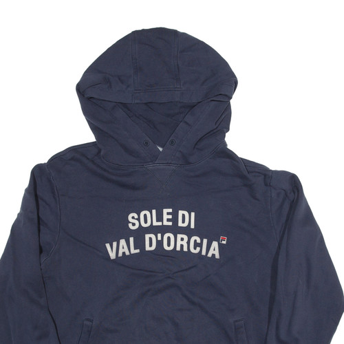 FILA SOLE DI VAL D'ORCIA Hoodie Blue Pullover Boys XL - Picture 2 of 6