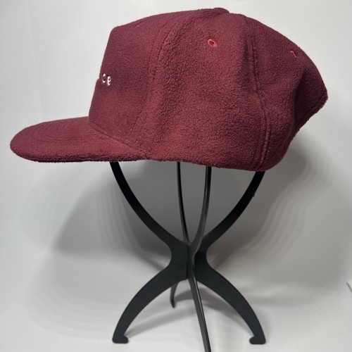 EUC SUNDANC Hat Suede Brim Leather Buckle Strap Cap Maroon One Size Polyester - Picture 4 of 16