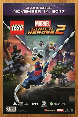 2017 LEGO Marvel Super Heroes 2 PS4 Xbox One Switch PC Print Ad/Poster Game Art