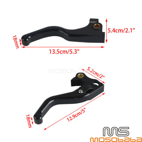 New Adjustable Hand Brake Lever Clutch Lever For Harley Sportster Custom XL1200C - Foto 2 di 32