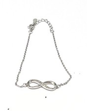 Women's Bracelet In Pure 925 Silver With Infinity Symbol