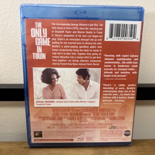 'The Only Game In Town' Twilight Time Limited Edition Series Blu-Ray Sealed New - Picture 3 of 3