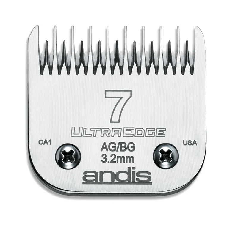 Andis UltraEdge No. 7 A5 Snap On Clipper Blade Leaves 3.4mm Fit Andis Wahl Oster
