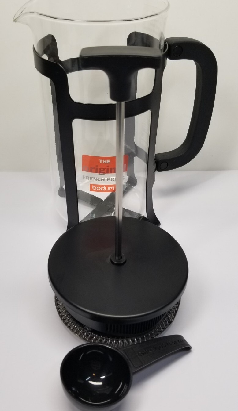 BUDUM  French Press Coffee Tea & Expresso Maker, Heat Resistant  4 Cups. Black 
