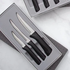 Rada Cutlery Anthem Wave Knife Set 3pc Super Pare, Tomato Slicer, Paring NEW