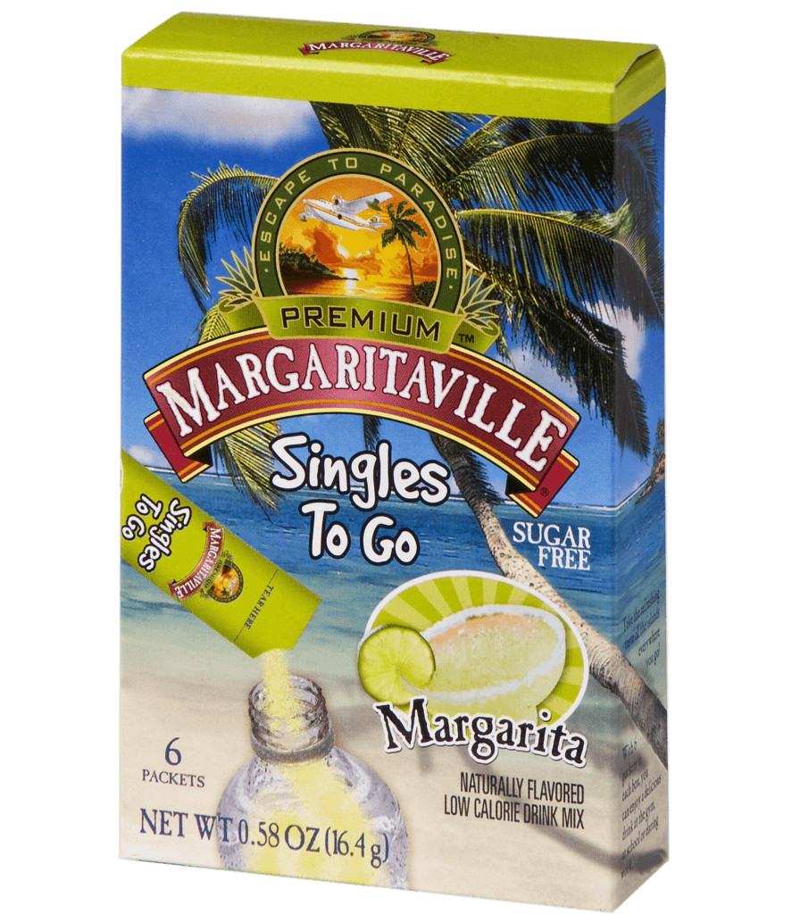 Margaritaville Margarita Singles To Go Drink Mix, 6 CT