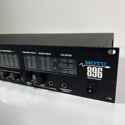 MOTU 896 Firewire 96Khz Audio Interface 24 Bit Analog Input * Made