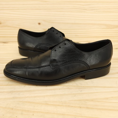 Johnston Murphy Men's Derby Oxfords Sz 9 M Black Leather Dress Shoes NO