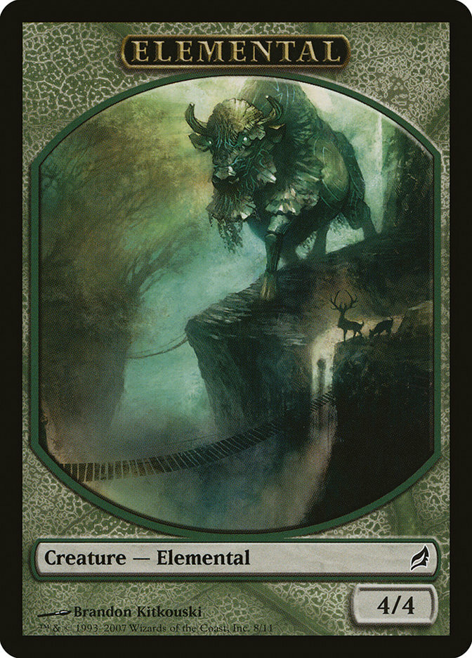 4 Elemental Token 4x x4 - LP - Lorwyn - SPARROW MAGIC