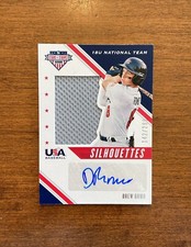 Drew Romo 2020 USA Baseball Stars Game Jersey Auto USJ-DRO Colorado Rockies /299