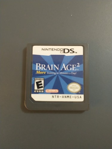 Brain Age 2 : Plus d'entraînement en minutes par jour (Nintendo DS, 2007) cartouche seule