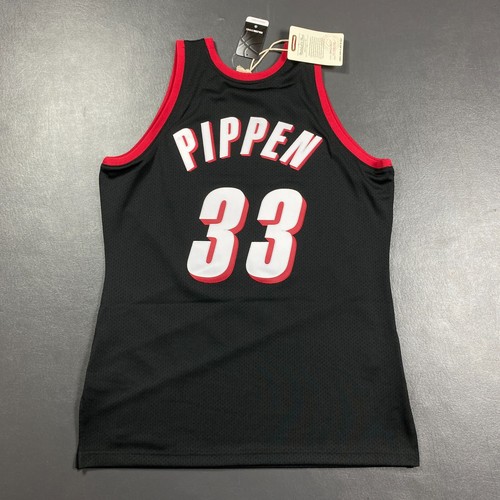 100% Authentic Scottie Pippen Mitchell Ness 99 00 Blazers Jersey Size 44 L Mens - Picture 5 of 6
