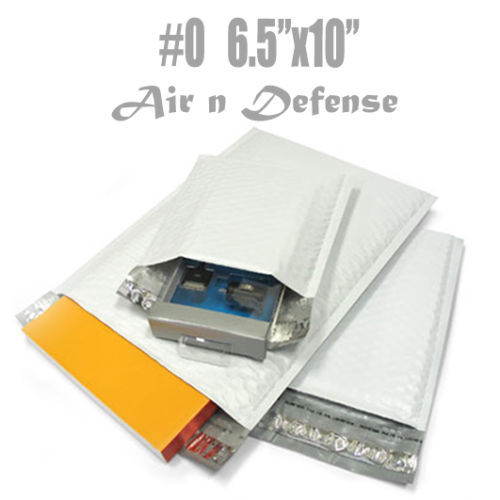 25 NEW POLY BUBBLE PADDED ENVELOPE MAILER BAGS 6.5"x10" SELF SEAL by AirnDefense - Picture 1 of 2
