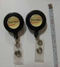 2 Retract-A-Badge Badge Holder Clip 30" Retractable Business Office School Work