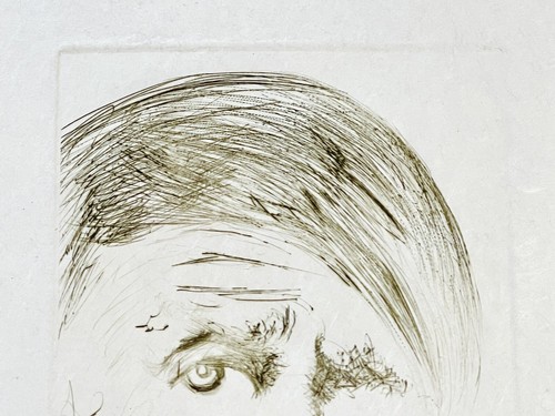 Salvador Dali c.1968 Pablo Picasso Hand Signed Original Etching Portrait Art - Picture 7 of 18