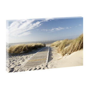 Bilder auf Leinwand Keilrahmen Poster Wandbild Strand Meer XXL 100 cm*65 cm 301