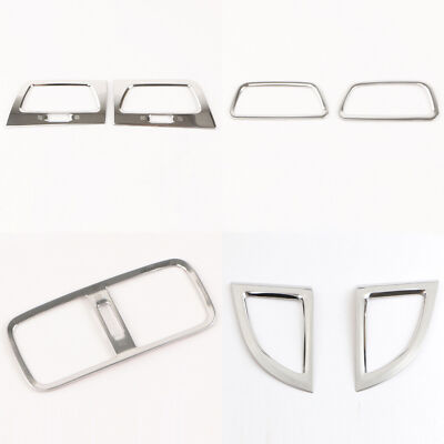 7PCS Interior Air Outlet Vent Trim 2012-2016 Chrome Steel Fit For Honda CR-V CRV