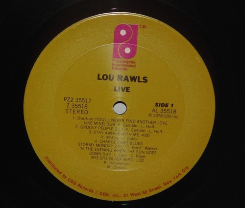 LOU RAWLS Live Double LP 1978 Philadelphia Intl. Records Soul Vinyl VG Plus - Imagen 2 de 5