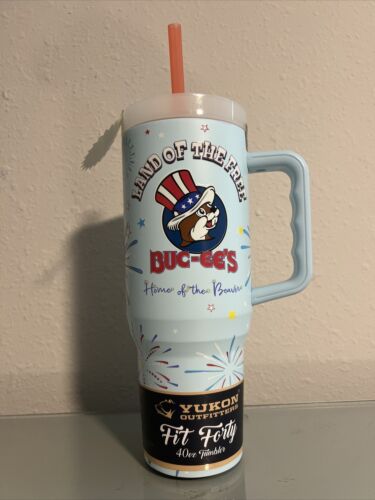 Buc-ee’s Bucees Yukon Fit Forty 40oz 4th of July Glow In The Dark Tumbler - Picture 2 of 7