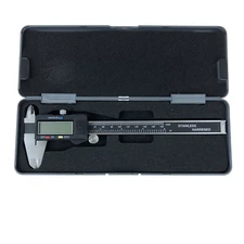 6" Electronic Digital Caliper Stainless Steel Body with Large LCD Display