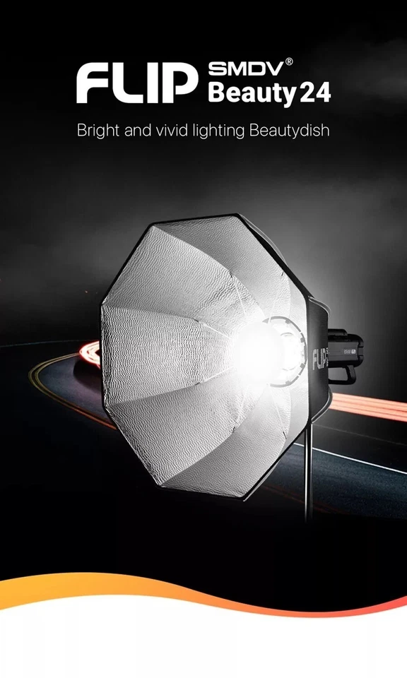 SMDV SPEED-BOX FLIP BEAUTY 24 Quick Diffuser for Bowens Elinchrom Profoto Strobe - Image 4 of 4