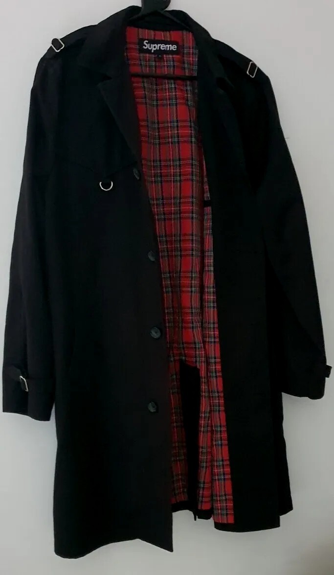 ジャケット・アウター Supreme D-Ring Trench Coat black SS19 Supreme D-Ring trench coat black size L large water