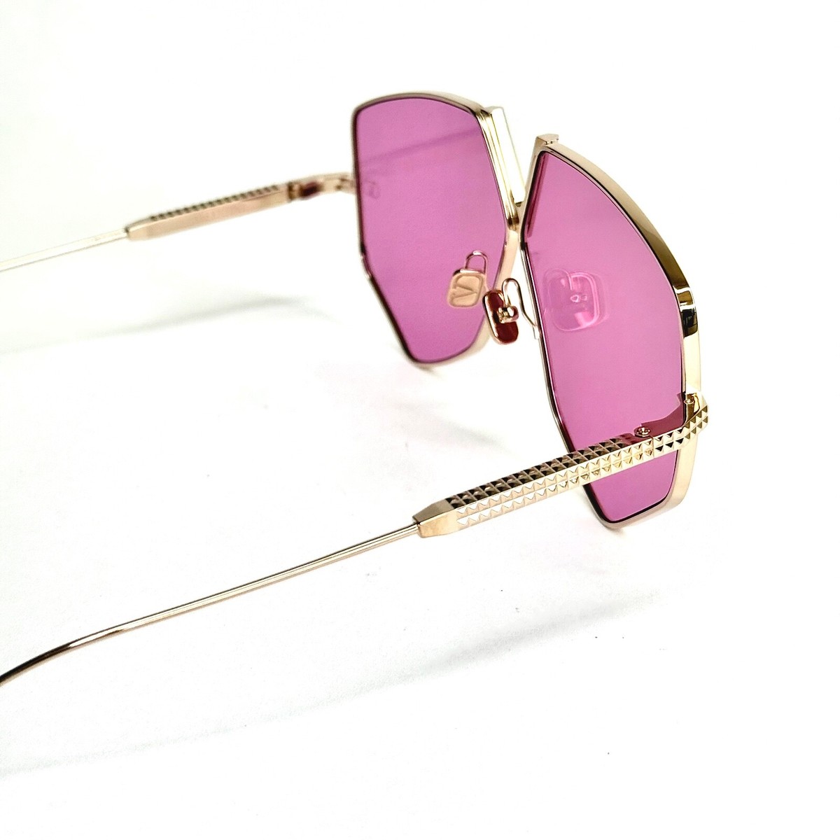VALENTINO スクエアフレムサンクラス VLS106C500 0 Valentino XXII VLS-106C Sunglasses White/Grey Square Shape