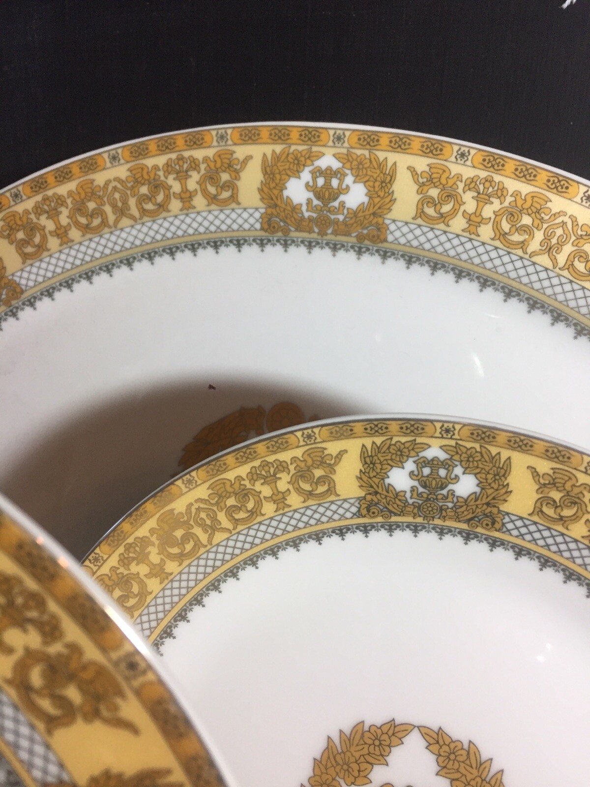 Savoy Home China Laurels Yellow, Gold & Grey SVH2 Sold by Piece eBay
