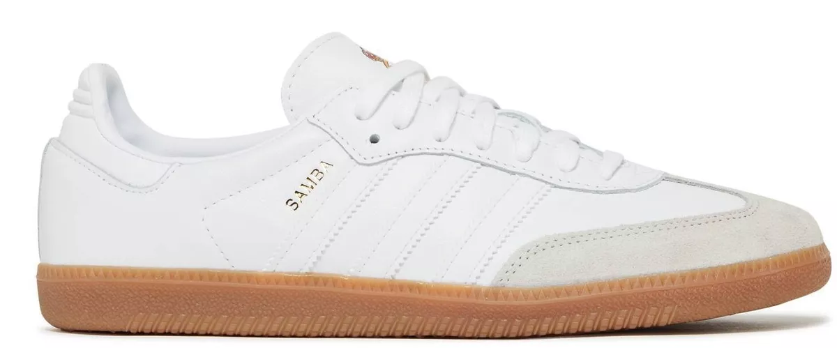 adidas Samba Real Madrid Team Logo Sneakers White Retro Trainers