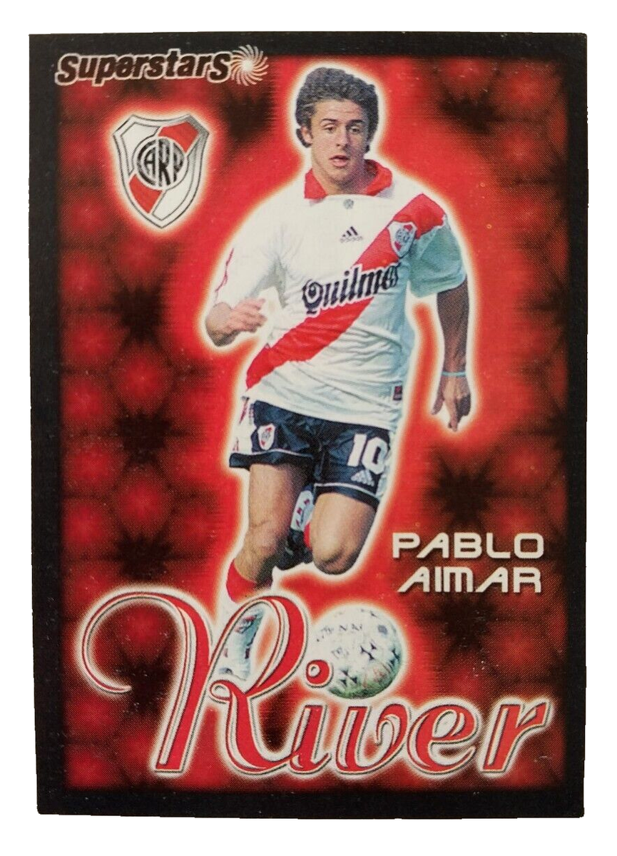 Pablo Aimar Rookie Sticker River Plate Superstars 2000 DS