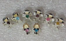 NEW DaVinci Beads & Charms Interchangeable Jewelry - Boy & Girl Birthstone HTF!