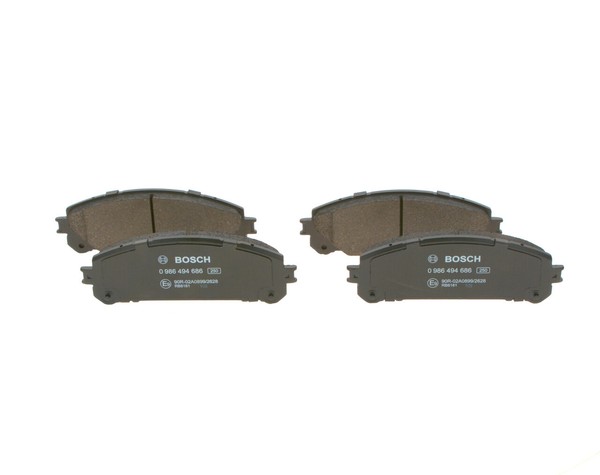 Bosch 0 986 494 686 Bremsbelagsatz,Scheibenbremse FüR Lexus Toyota Toyota ( Gac-image