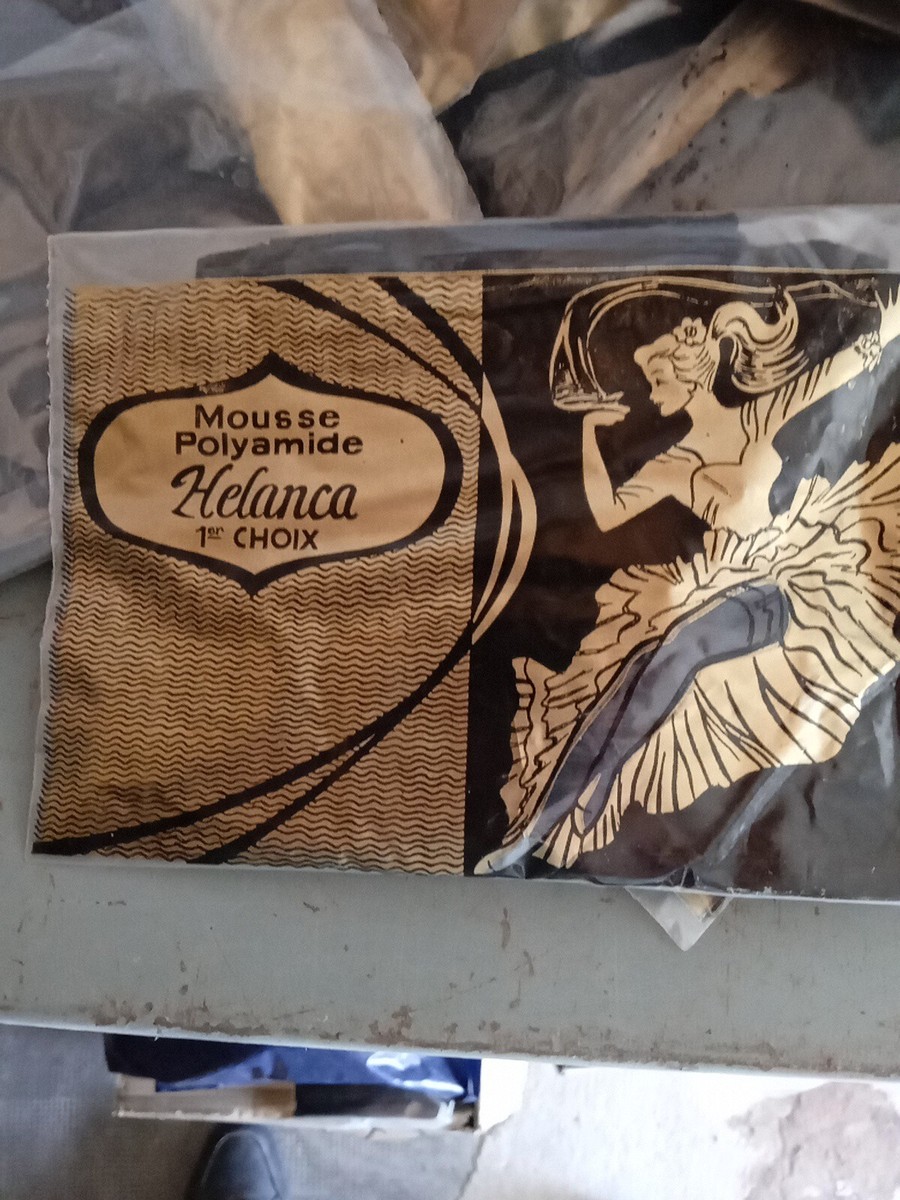 Bas OR Mousse T4 Helanca Vintage – Marron, Taille 4, Made In France, Neuf