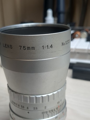 General Electric 75mm f1. 4 Lens C Mount Super 16 Bolex great sharp Blackmagic - Picture 6 of 11