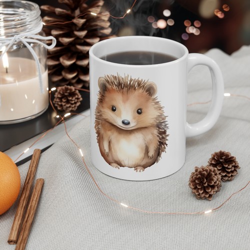 Porcupine coffee mug, wild animal mug, cute animals mug,fun animal gifts - Picture 6 of 11