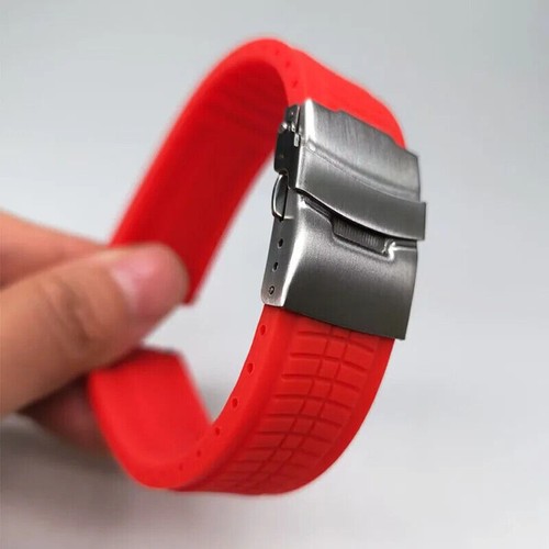 Silicone Rubber Watch Strap Band 20mm 22mm 24mm for SEIKO for Samsung Men Women - Picture 17 of 20