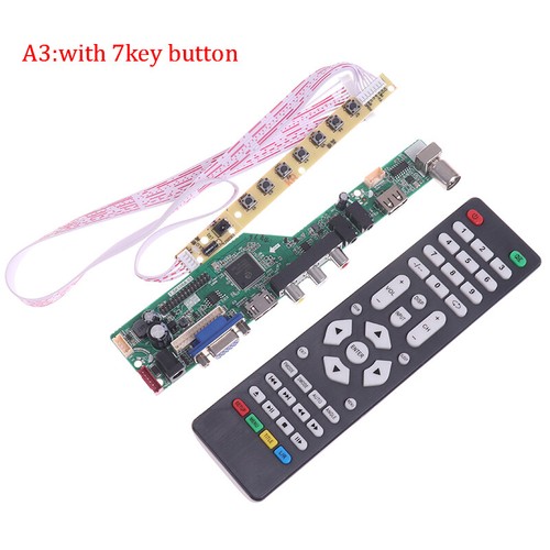 T.V53.03 Universal LCD TV Controller Driver Board V53 analog TV motherboardJ-!mx - Photo 14/15