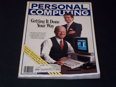 1986 JANUARY PERSONAL COMPUTING MAGAZINE - JIM FREEHILL AIRWICK COVER - H 7866