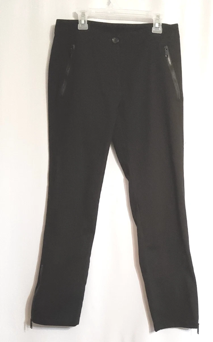 dkny black stretch pants