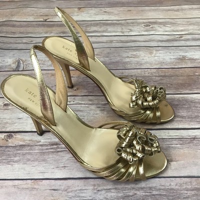 kate spade gold shoes