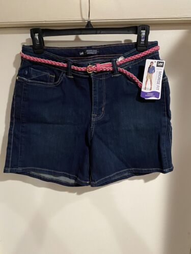 womens lee midrise fit shorts size 8 NWT