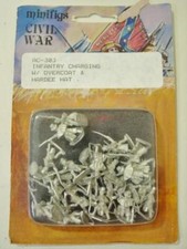 Minifigs Civil War 15mm: Infantry Charging w/...