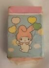 Vintage 1976 Eraser Showa Sanrio My Melo Hello Kitty Pink Blue My Melody New
