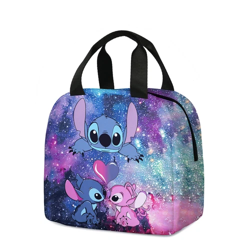 Lilo Stitch Cartoon Galaxy Lunch Bag Insulated Student Snack Picnic Xmas Gift AU - Picture 9 of 55