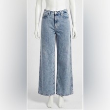 Good American Light Blue Wide Leg Jeans