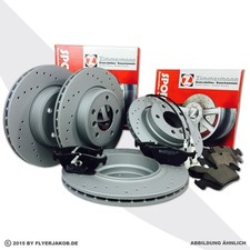 ZIMMERMANN SPORT BREMSSCHEIBEN + BELÄGE VORNE + HINTEN für BMW 3er E46